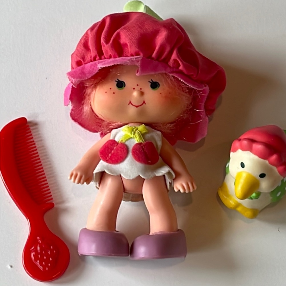 VTG 1979 “Cherry Cuddles” Doll & Duck